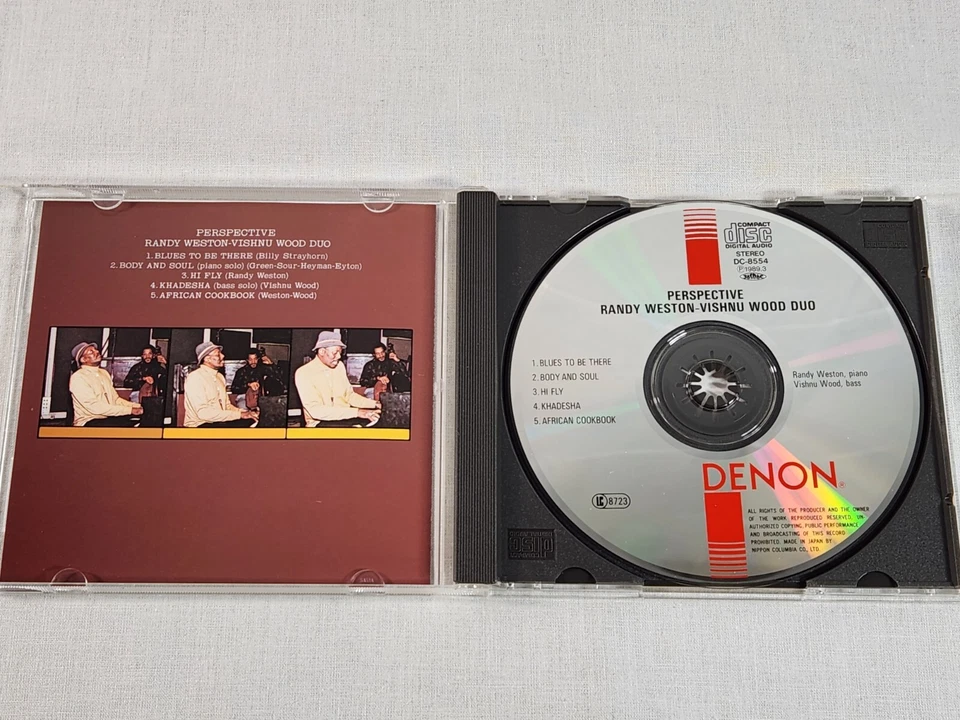 Perspective by Randy Weston-Vishnu Wood Duo (CD, Japan, 1989, Denon) Disc NM - Image 2 of 4