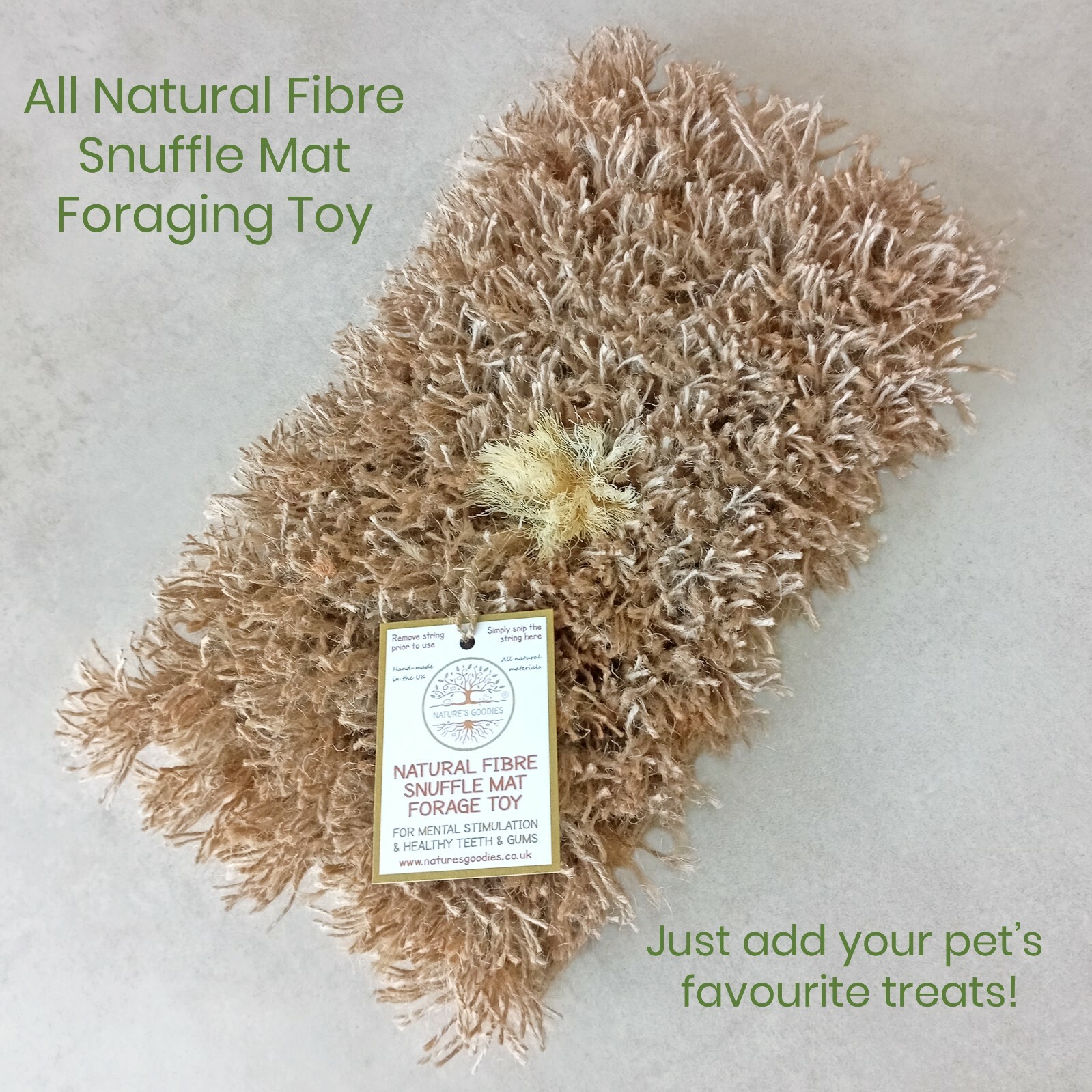 Natural Fibre Forage Mat - Healthy & Safe Boredom Breaker Rabbits Guinea Pigs