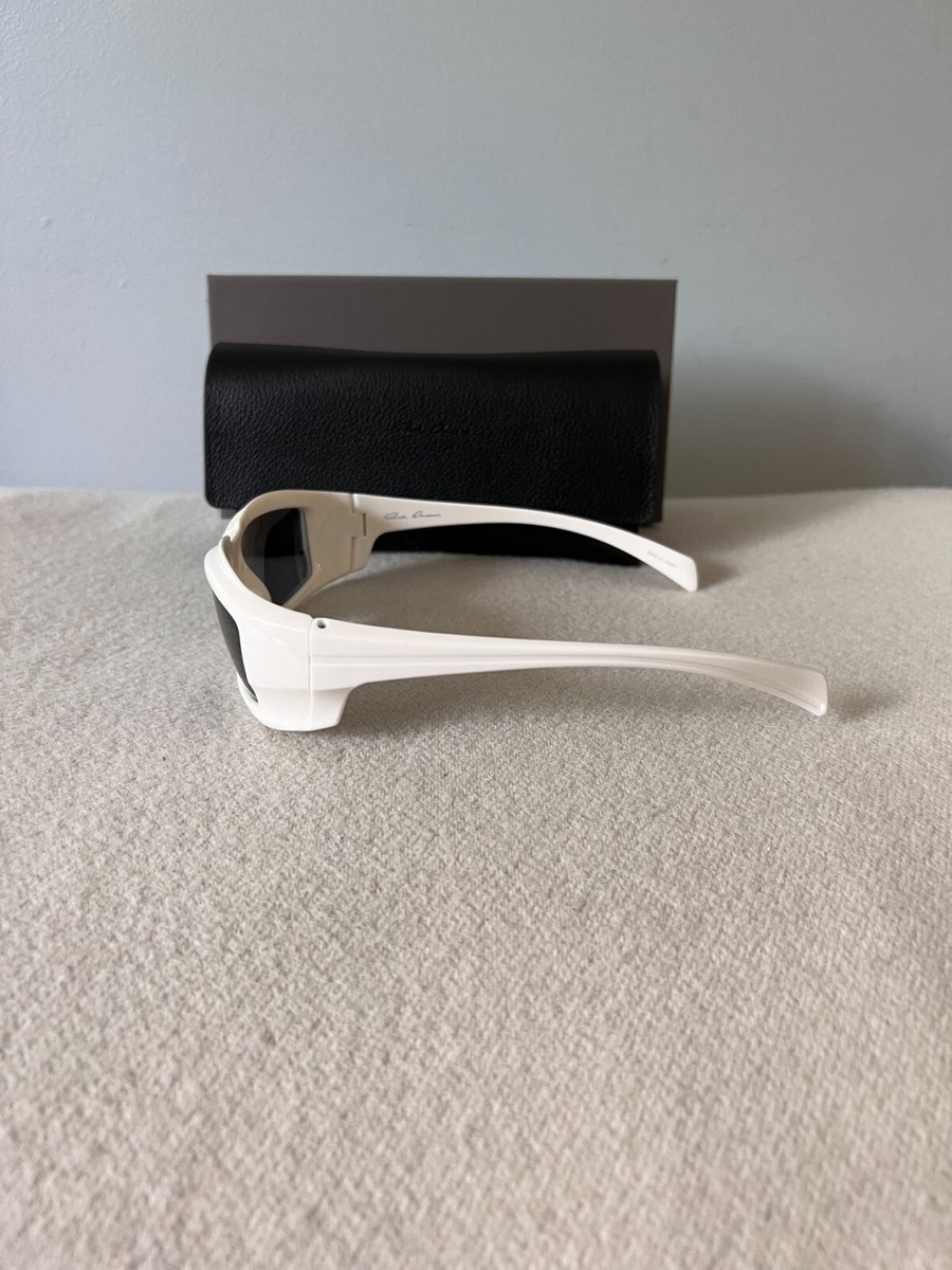 Rick Owens sunglasses cream/white temple silver lens NWT Sunglasses Rick Owens | eBay main image 3