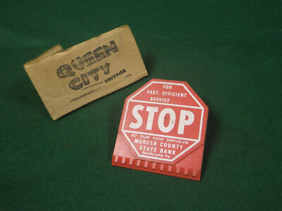 Vintage advertising spring paper/bag clip Mercer County ...