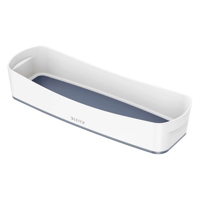 LEITZ 5258 MyBox WOW Aufbewahrungsschale lang Schale 307x55x105mm - weiß/grau