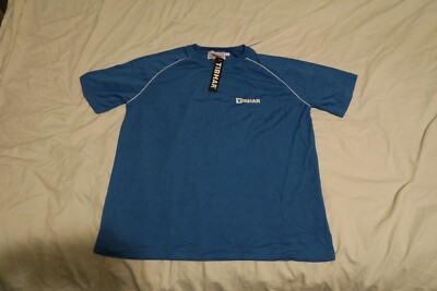 VTG Tibhar Classic Sportwear Table Tennis SS Jersey Shirt NWT Blue White 2XL 