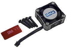 NHX RC 25mm Aluminum Case High Speed 32000 RPM ESC Cooling Fan -Silver/Black
