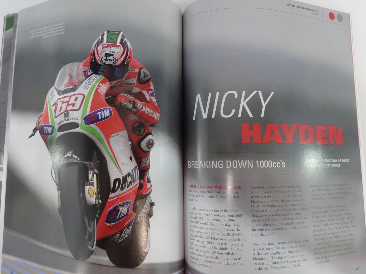2012 Red Bull Indianapolis Moto GP Race Program MotoGP Moto2 Moto3