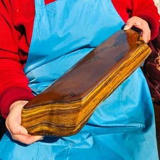 14.36LB Natural Madagascar Tiger's-Eye Raw Stone Rock Specimen Mineral Healing