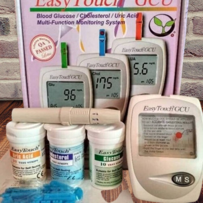Easy Touch GCU 3 in 1 Glucose Cholesterol Uric Acid Blood Meter Testing Device