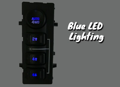 03-06 4wd 4x4 Selector Switch Chevy Silverado Sierra Yukon Blue LED 