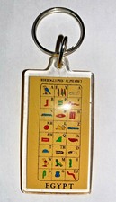 Hieroglyphic Alphabet Egypt Keychain Keychain NEW E37v 