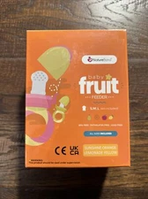 NatureBond Baby Fruit Feeder All Sizes BPA Free, Sunshine Orange Lemonade Yellow