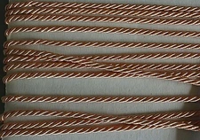 6 .75 metres x 4mm wide Peach Coloured Twisted Cord 