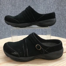 Easy Spirit Shoes Womens 7 M Equinox Mule Clogs Slip On Comfort Black Leather