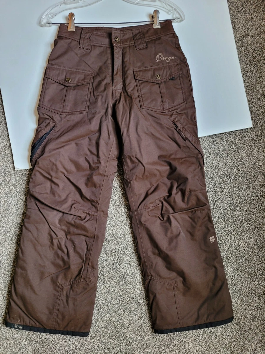 Orage Ski Snowboard Pants Youth Girls Brown Insulated - Exc. Cond Size 12 B8