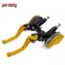 CNC Dirtbike 7/8" 22mm CNC Brake Clutch Levers Hydraulic Master Cylinder Pump US