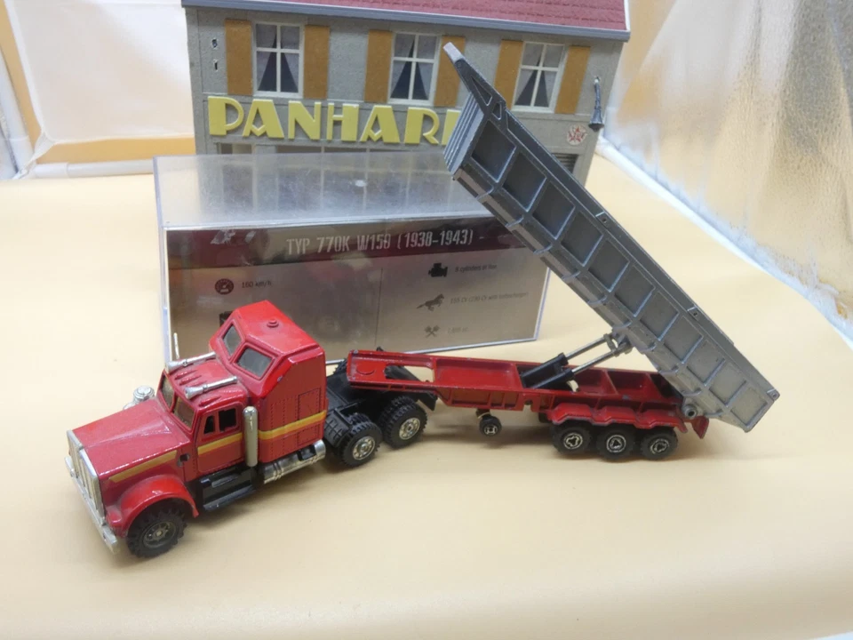 Camion Semi BENNE DE CHANTIER 1/60éme MAJORETTE Occasion Bon état - Photo 3/4