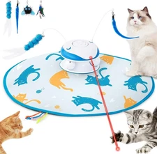 "Interactive Cat Toys for Indoor Cats - 5 in 1 Cat Laser Toy Automtaic, Rechar..