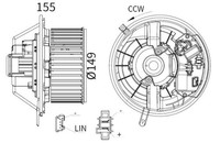 Mahle InnenraumgebläSe FüR Mercedes W169 W245 04-12 1698201342