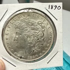 1890 Morgan Silver Dollar 90% Silver AU details fast shipping