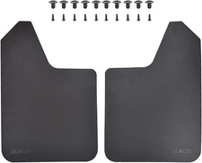 XUKEY Universal Mudflaps for Car Pickup SUV Van 15.1x11.5in., 2pcs/set Black 
