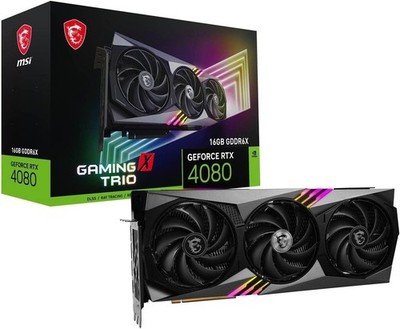 16GB MSI RTX 4080 PCI Express 4.0 Gaming Card RTX408016GBGAMINGXTRIO