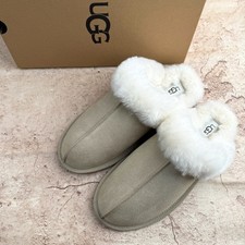 UGG Women's Scuffette II Suede upper wool Slipper Sand-1106872