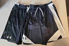 Under Armour Youth Medium Black Athletic Shorts YMD Loose Fit Drawstring
