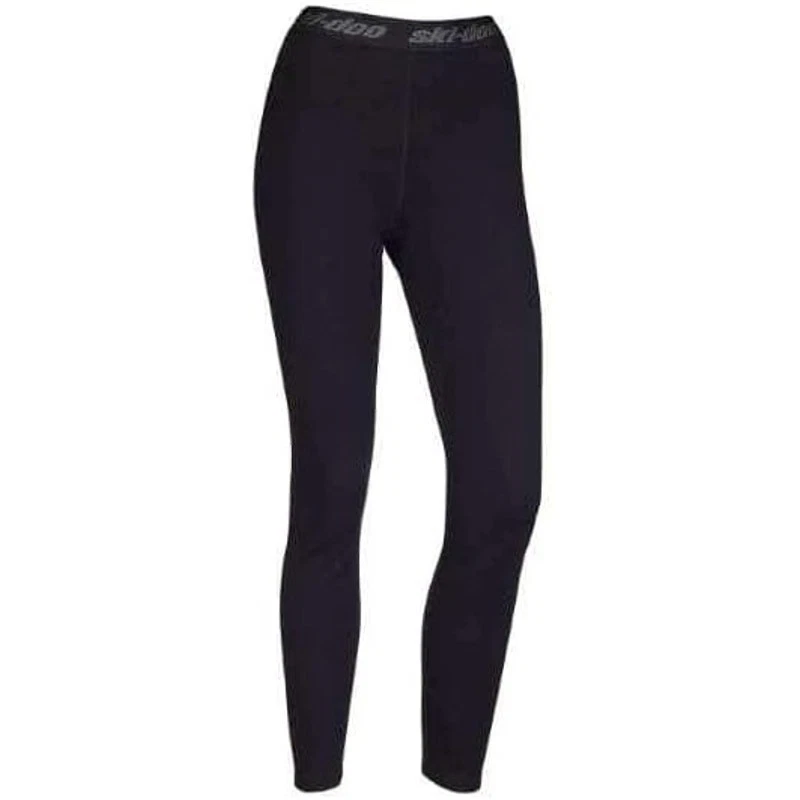 New Ski-Doo Womens Small Black Merino Wool 01 Base Layer Thermal Long Pants