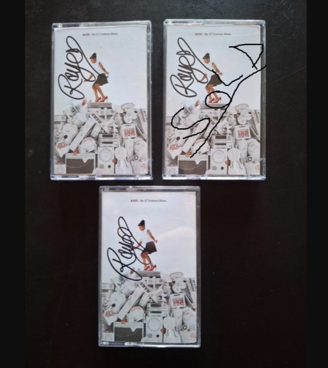 RAYE SIGNED MY 21ST CENTURY BLUES SIGNED /AUTOGRAPH CASSETTE ALBUM