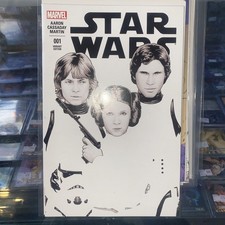 STAR WARS 1 V 2 COMICXPOSURE JOHN TYLER CHRISTOPHER B&W NEGATIVE VARIANT MINT!!