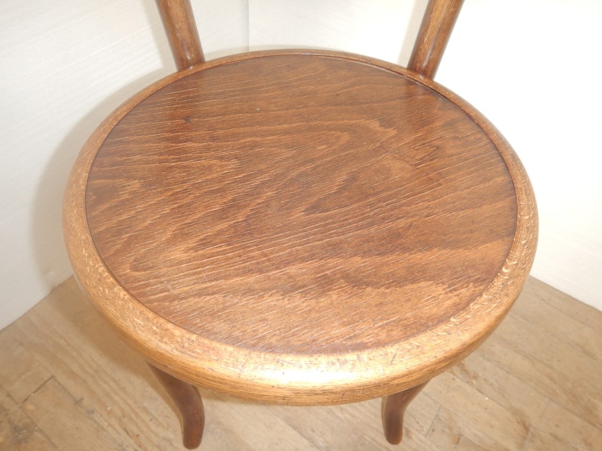 Antique Fischel Bentwood Bistro Chair Made In Czechoslovakia | eBay