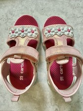 Carter's Flower Pink Light up Sandals Toddler Girls Sz 10T