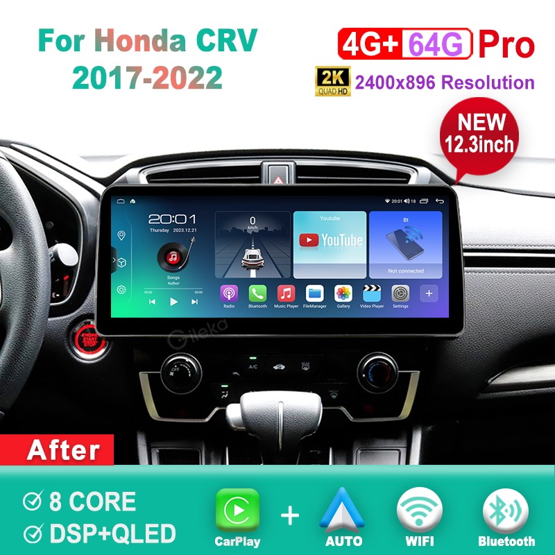 Honda 12.3 inch 2K Screen Android Car Radio For Honda CR-V CRV