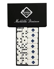 Marblelike Dominoes Puremco Extra Thick Rare HTF SAM’S CLUB Logo w/Box NOS