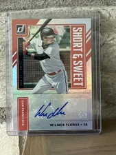 2021 Panini Donruss - Short and Sweet Signatures Wilmer Flores #SSS-WF (AU)
