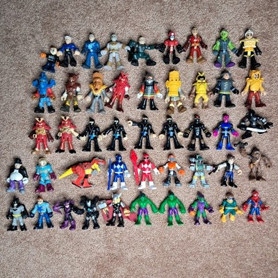 Hasbro Playskool Imaginext DC Marvel Super Heroes Mixed Action Figures 2.5'' Lot