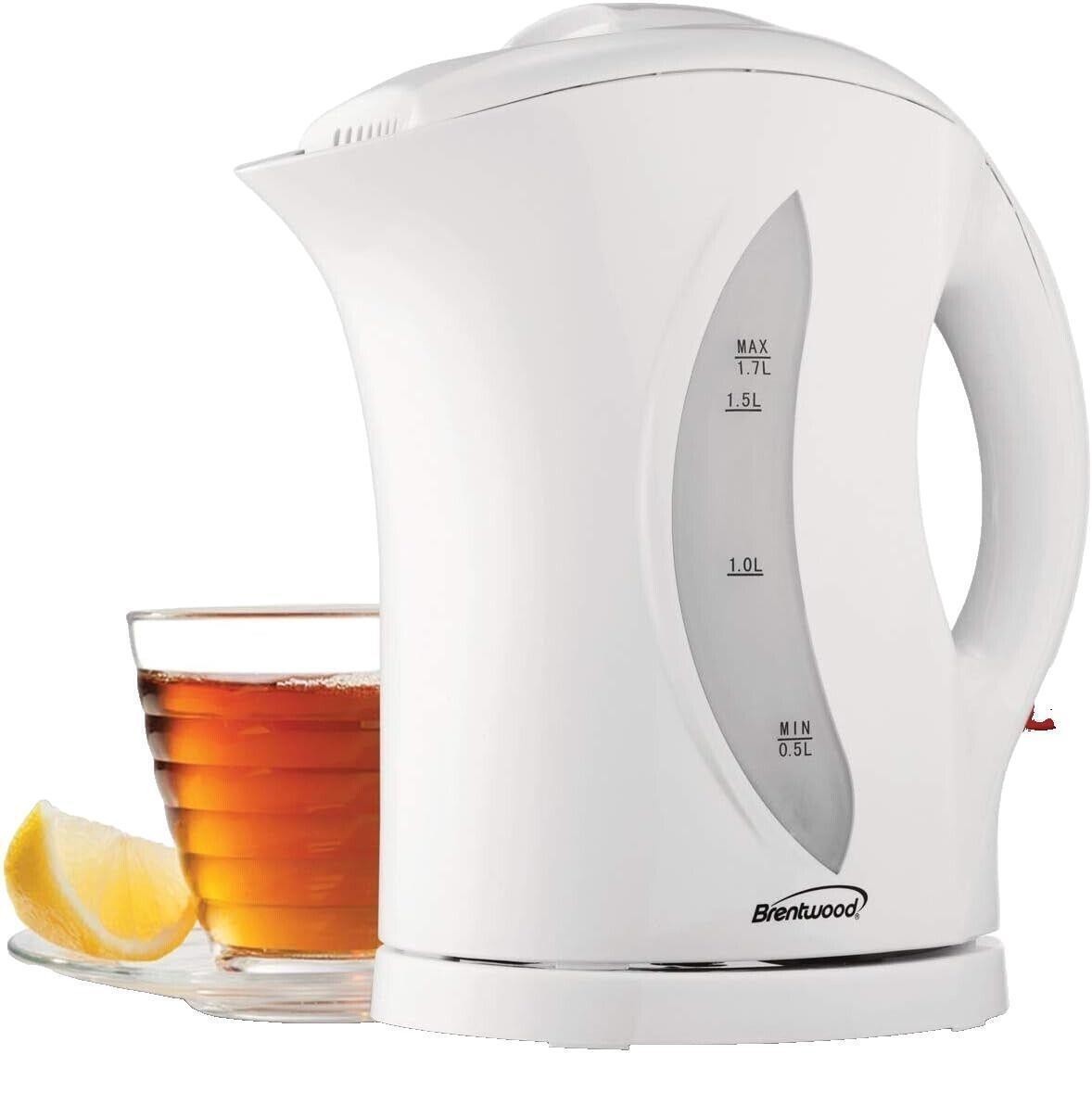 Brentwood Appliances 1.7L Cordless Plastic Tea Kettle KT-161