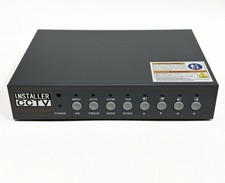 Video Quad Color 4CH Multiplexer 2 BNC Output with Remote Control and Free 1A...