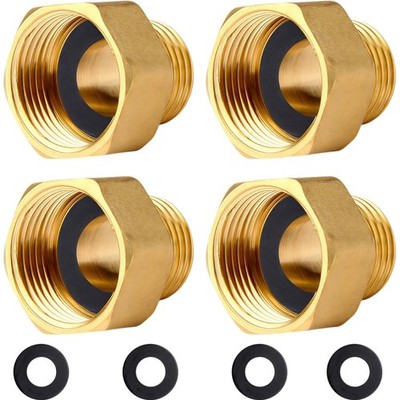 Robuste Messing Reduzierstücke G3/8'' x G1/2'' - 4er Pack für sichere Verbindungen