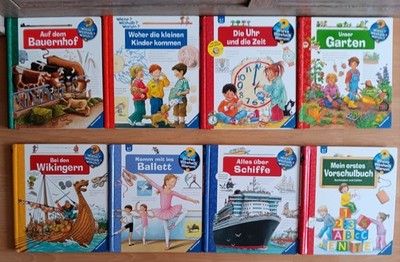 RAVENSBURG JUNIOR / WIESO WESHALB WARUM 8 GROSSE BÜCHER