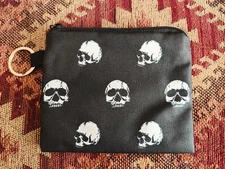NEW - Skull Design With Keyring - Coin Bag  - Halloween