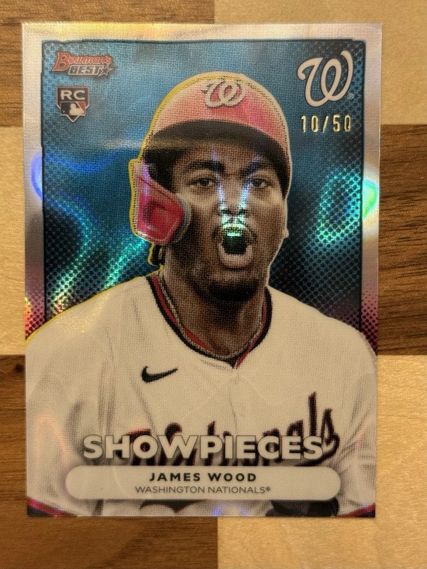 2025 Bowman's Best James Wood Showpieces RC Lava Refractor #/50 Nationals B1001