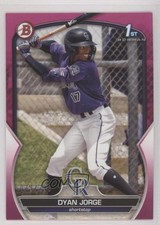 2023 Bowman Prospects Fuchsia 79/299 Dyan Jorge #BP-22 0jv5