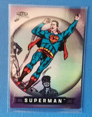 2025 Fleer Brilliants Superman Purple Parallel Trading-Card #40 Superman