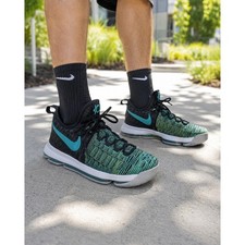 Nike KD 9 Birds of Paradise Flyknit Basketball 843392-300 Green Men 10 Athletic