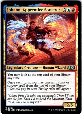 Johann, Apprentice Sorcerer 207 Wilds of Eldraine Magic: The Gathering Foil NM