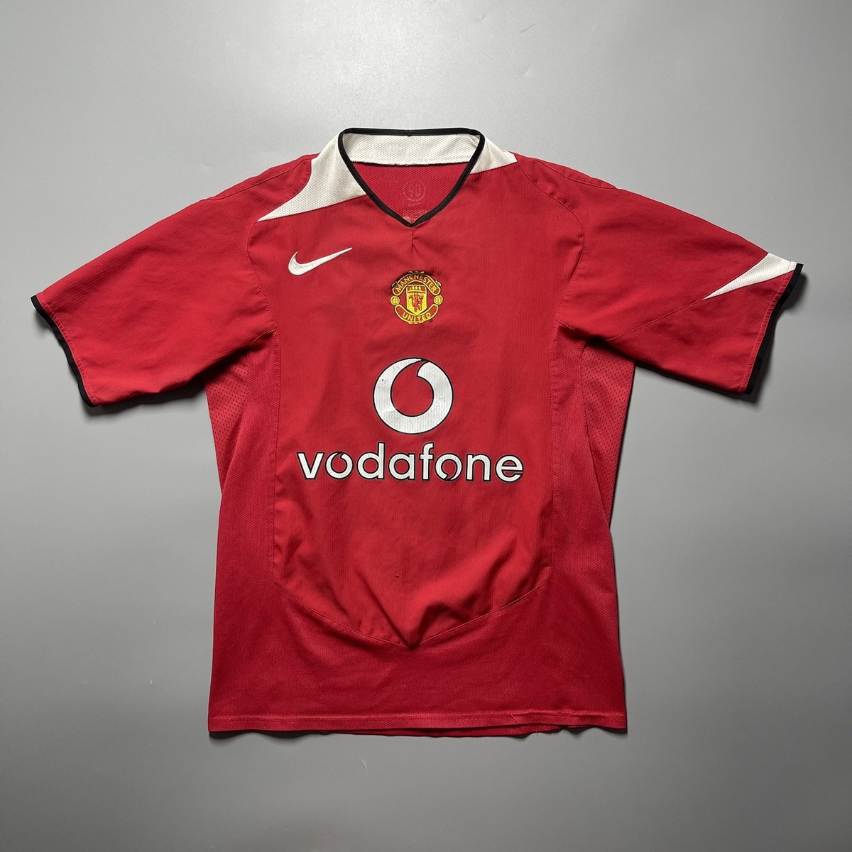 【XXL/訳あり】マンチェスターU 02/04 ホーム vodafone MAN UNITED NIKE 2004/2006 FOOTBALL SOCCER HOME JERSEY #7 RONALDO