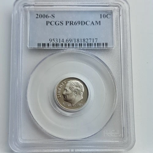 2006-S Roosevelt Dime Proof PCGS PR69DCAM San Francisco