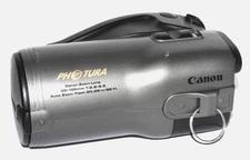 Canon Photura 35-105mm 1:2.8-6.6 Auto Zoom 35mm Film SLR W/Flash -BATTERY TESTED