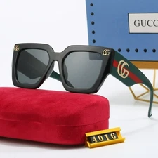 Gucci Square Sunglasses for Men Women Classic Windproof Outdoor Travel with Case