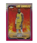 2024 Topps Chrome Basketball Pink Refractor LeBron James #22 PSA 9