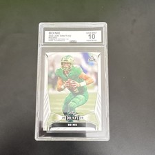 Leaf 2023 Draft Bo Nix Rookie #32 Oregon Ducks NCAA Football Card CGC 10. rookie card picture